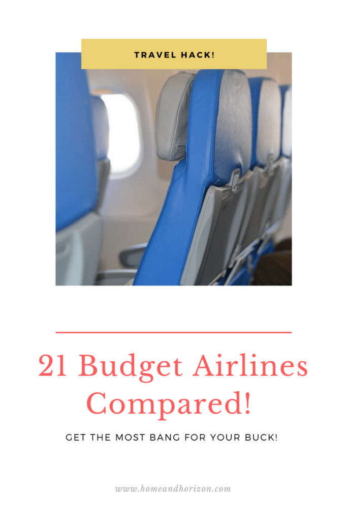 21 budget airline fares compared