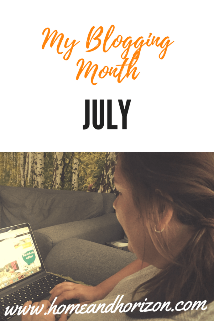 My Blogging Month July