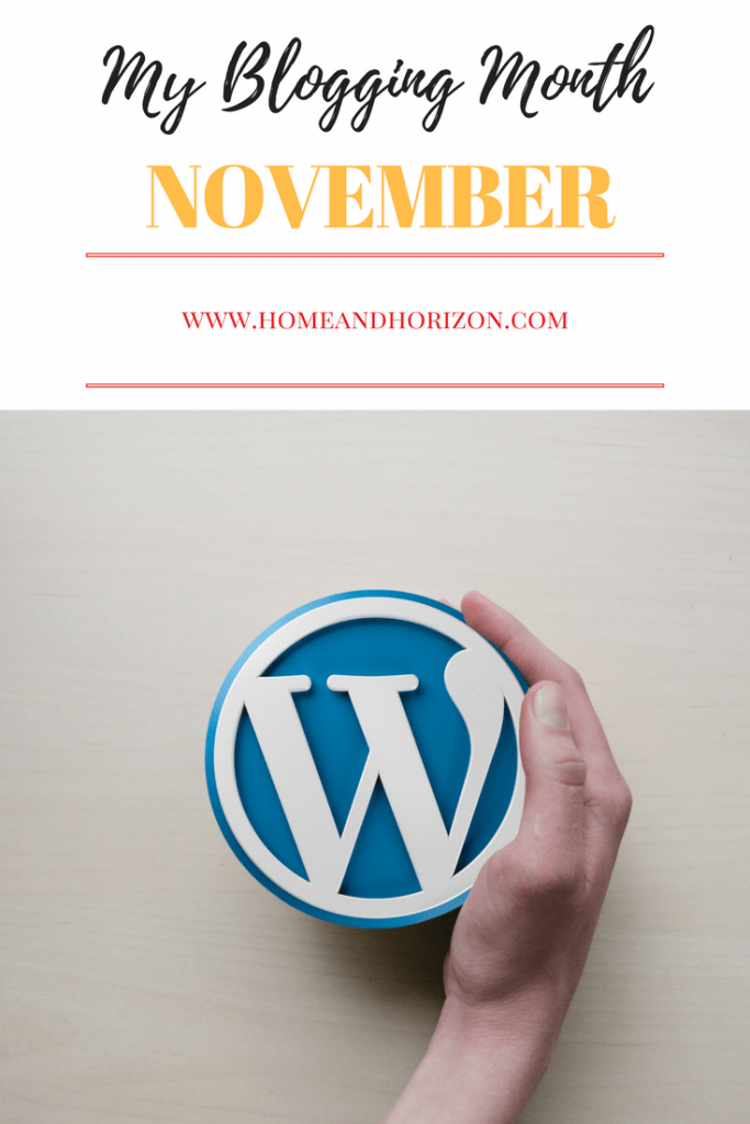 My blogging month November 7