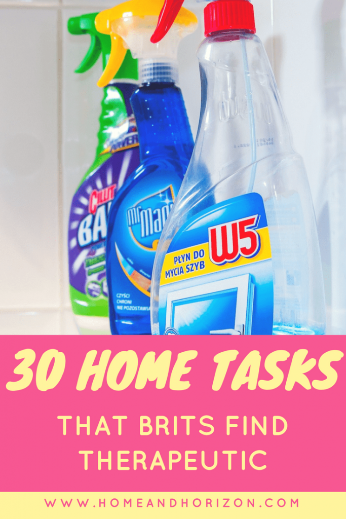 Do you #clean, organise and tidy to relieve #stress? You're not alone! Here are 30 home tasks we do to mentally prepare!