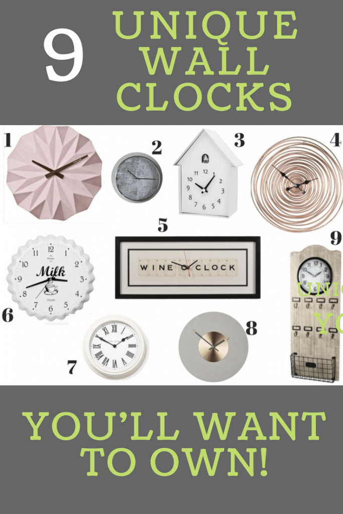 9 Unique Wall Clocks
