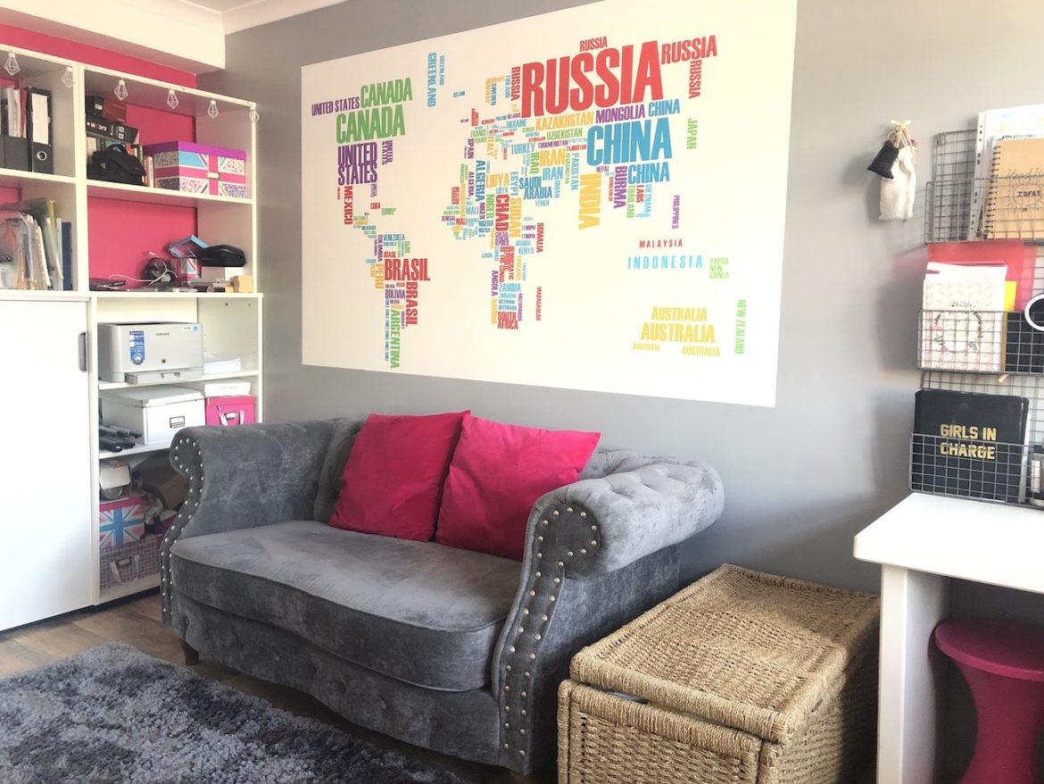 World Map Wall Mural