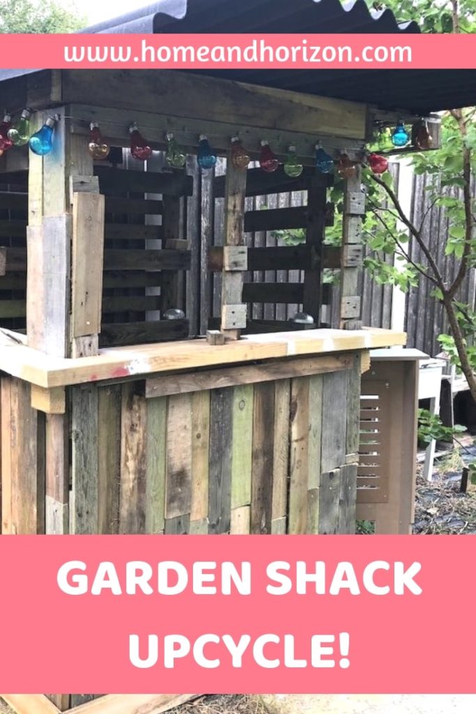 I was looking to do a garden upcycle project - turning the garden bike shed into a garden bar! Here's how I did it!