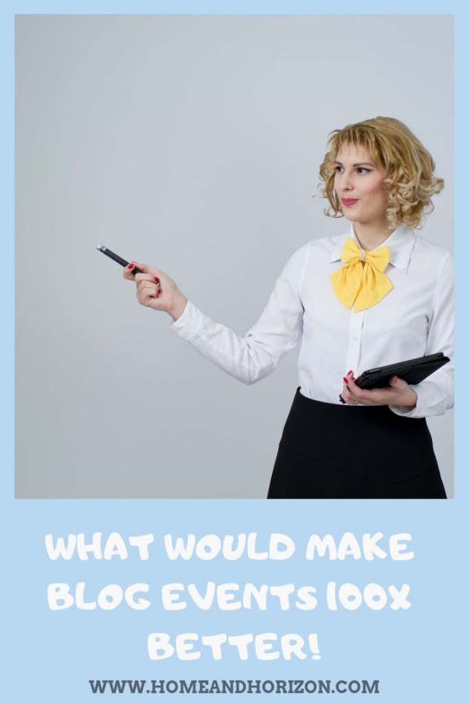 There's one thing that blog events miss when it comes to putting on a great show - pay attention event facilatators!