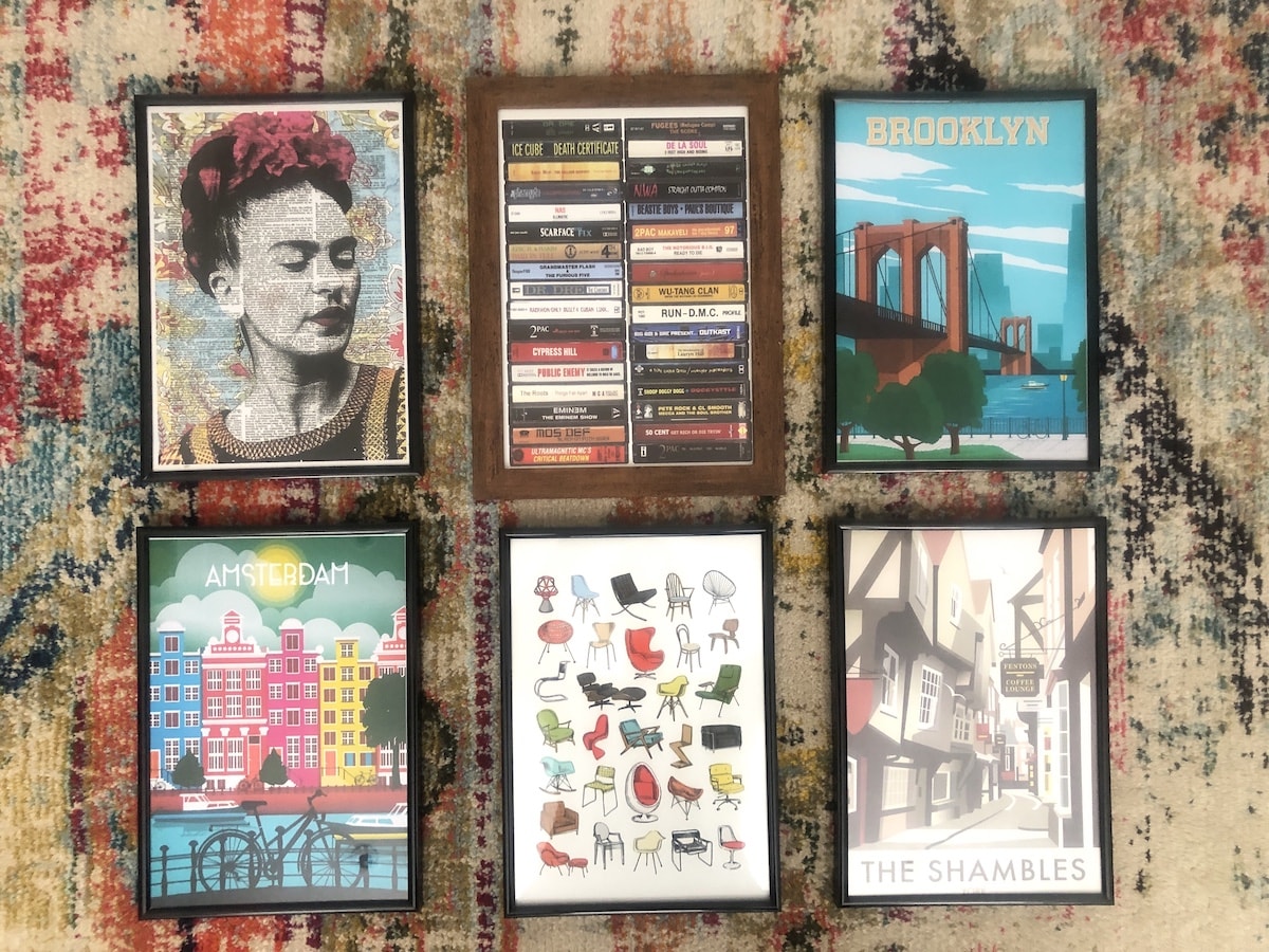 Retro style artwork and prints