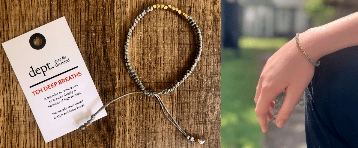 10 Deep Breaths bracelet - June blogging month 2020