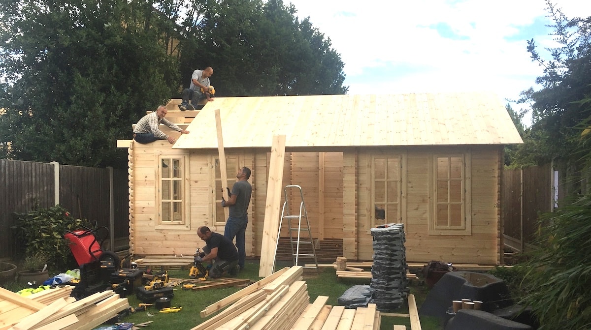 summerhouse taking shape